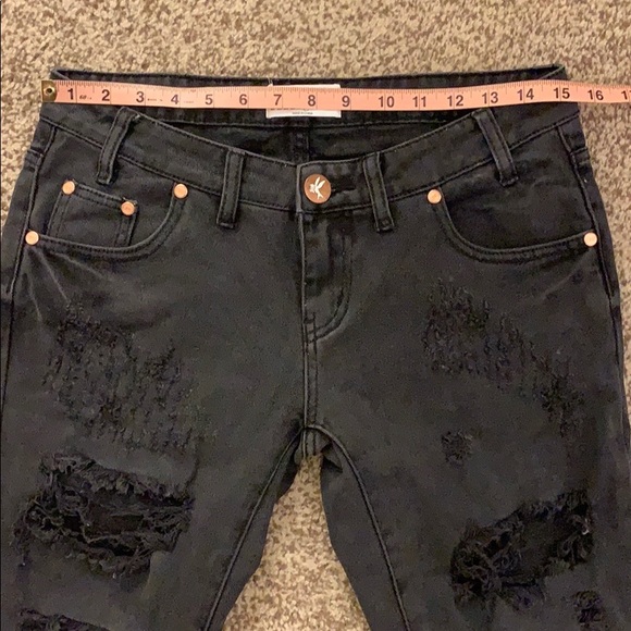One Teaspoon Freebird Black Skinny Jeans - Picture 9 of 14